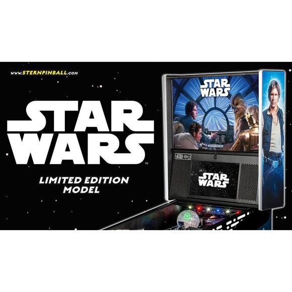 Star Wars Limited Edition Pinball FLYER Original NOS Space Age Sci Fi Art - Picture 3 of 4